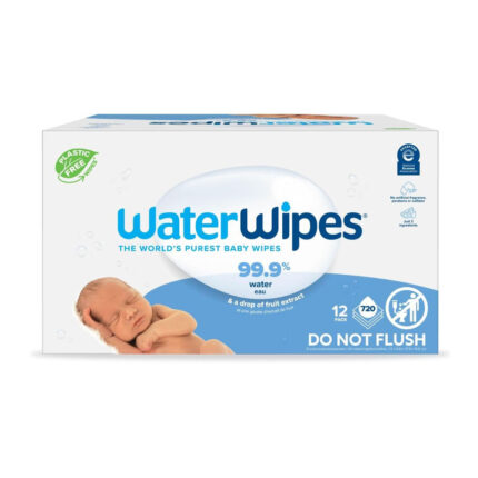 WaterWipes Plastic-Free Original Baby Wipes, 99.9% Water Based Wipes